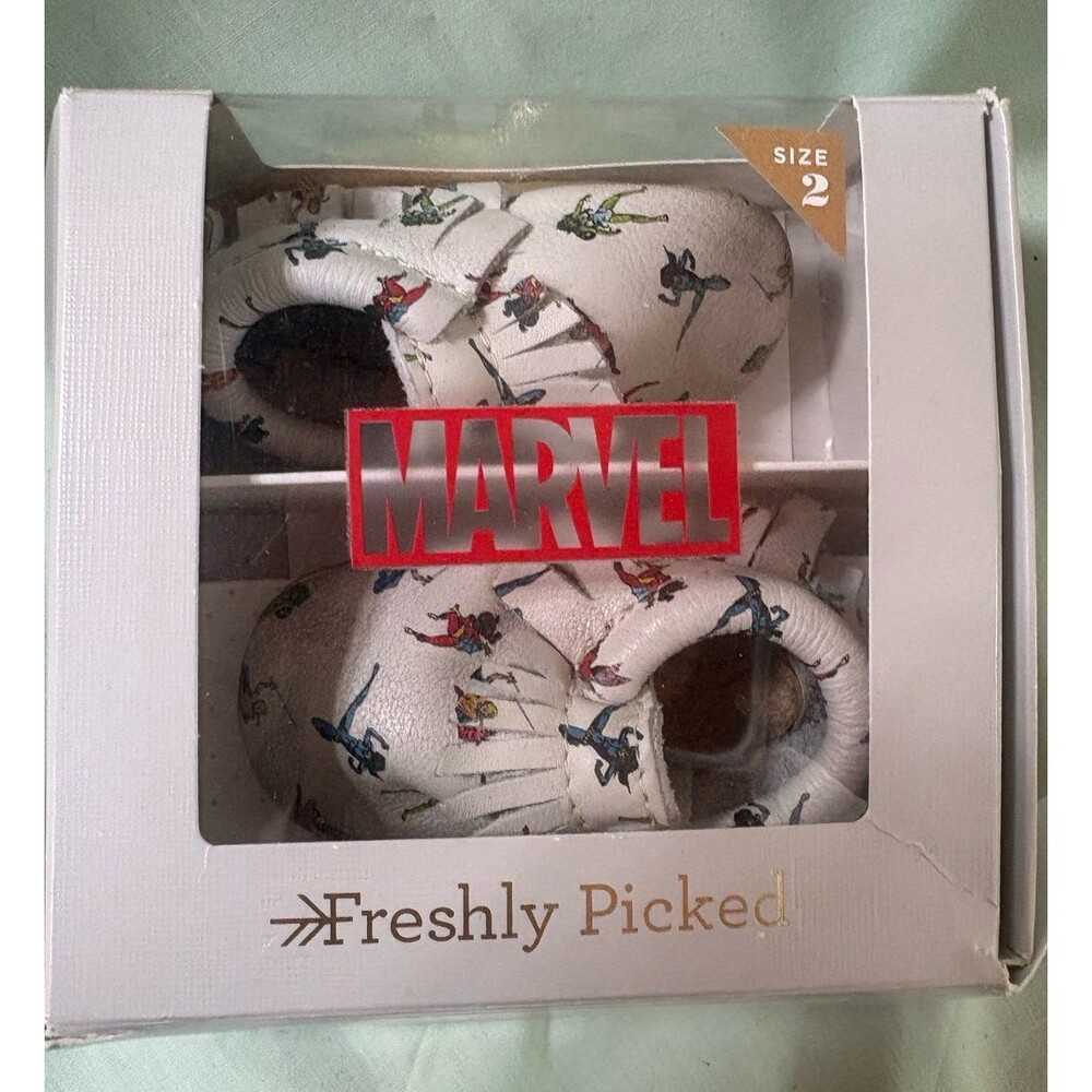 Freshly picked size 2 baby marvel moccasin shoes